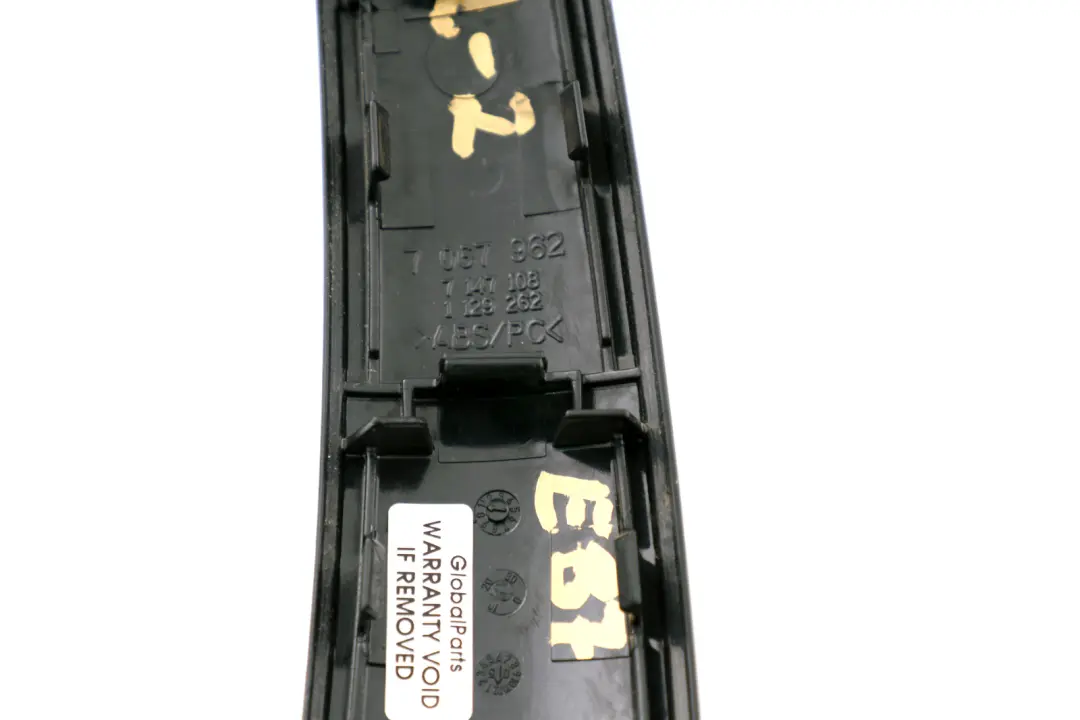 BMW 1 Series E87 Trim Strip Inner Door Handle Gomera Black Right O/S - SKU 7129262-2 - Part number 7129262