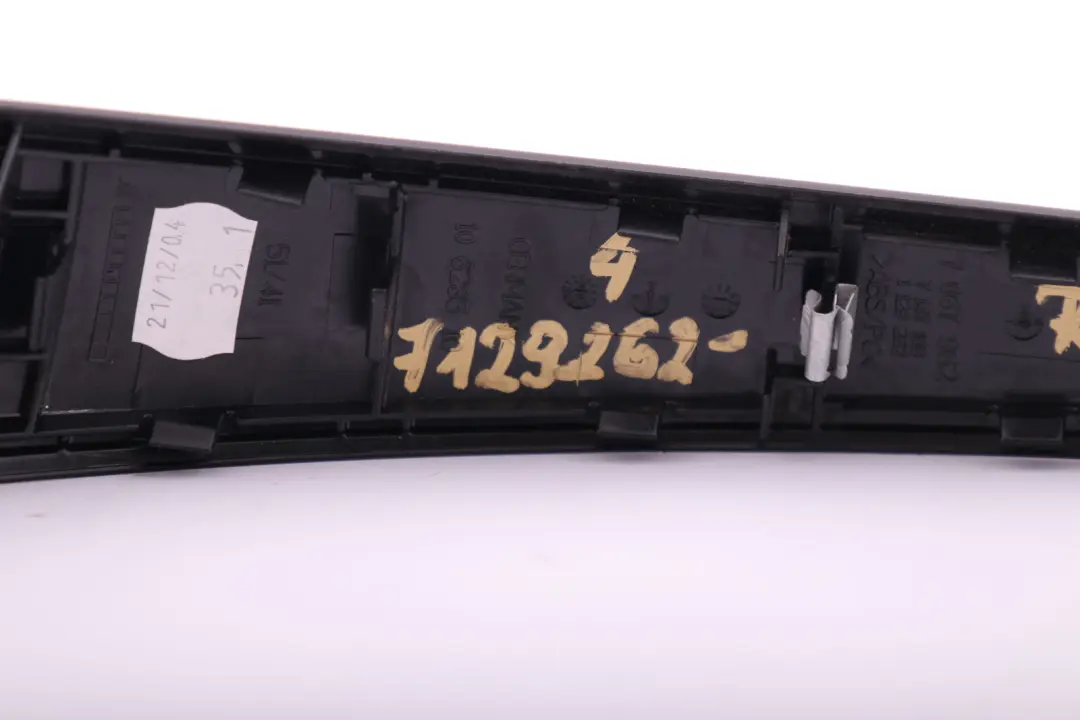 BMW 1 Series 4 E87 Trim Strip Inner Door Handle Gomera Black Right O/S - SKU 7129262-4 - Part number 7129262