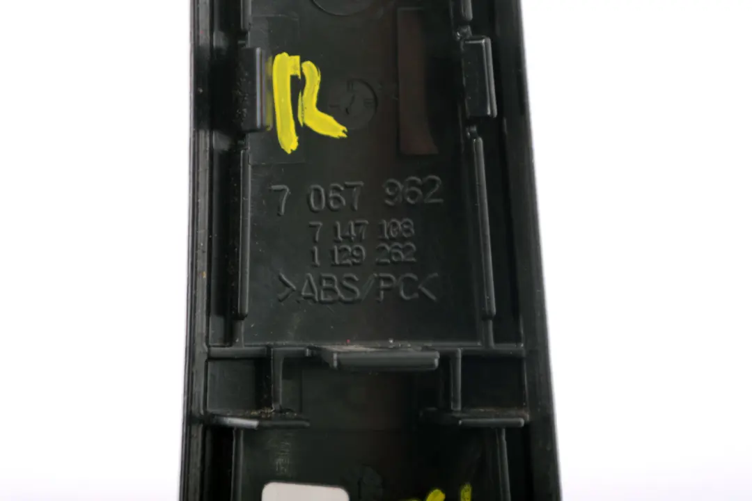 BMW 1 Series 7 E87 Trim Strip Inner Door Handle Gomera Black Right O/S - SKU 7129262-7 - Part number 7129262