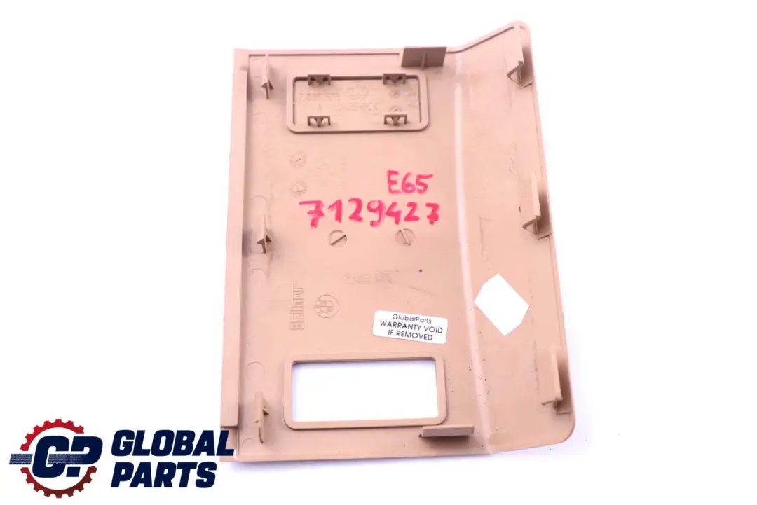 Centre Console Front Insert Beige to BMW 7 Series E65 E66 E67 with Part number 7012196 BMW 7 Series E65 E66 E67 Centre Console Front Insert Beige - SKU 7129427 - Part number 7012196
