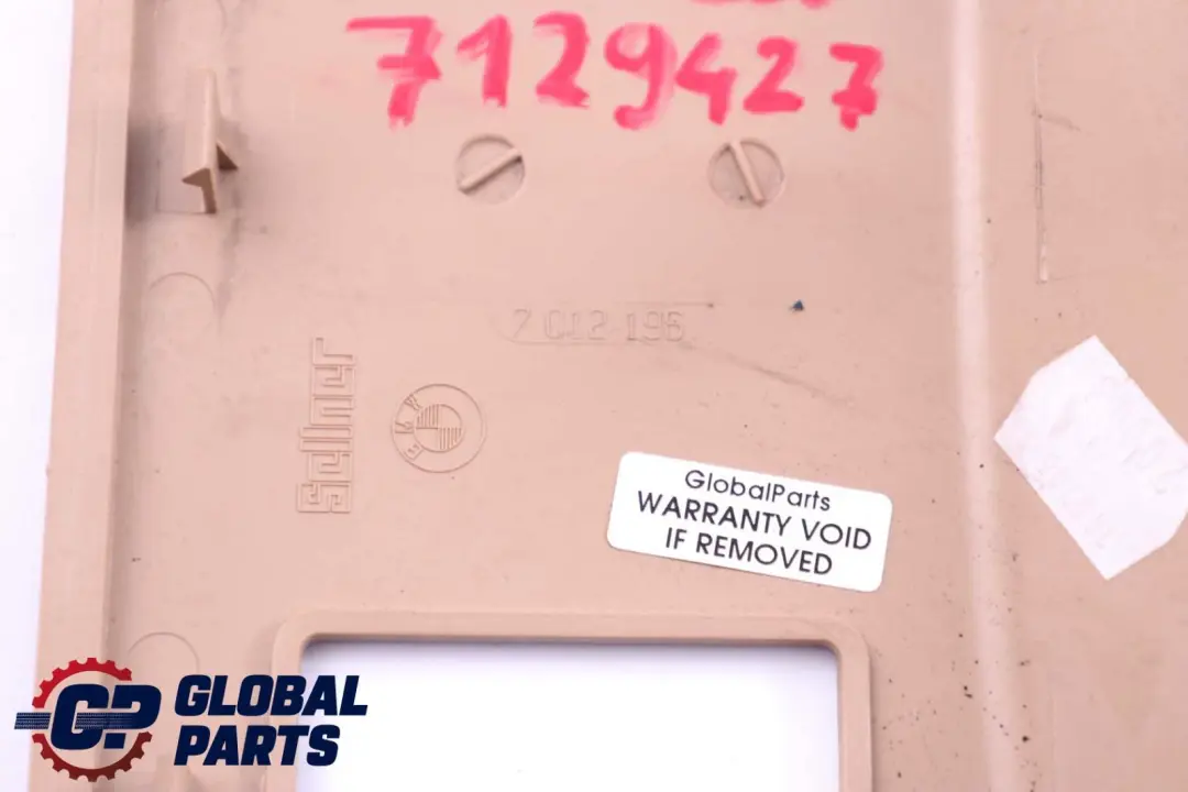 BMW 7 er E65 E66 E67 Einsatz Konsole Vorne Beige - SKU 7129427 - Teilenummer 7012196