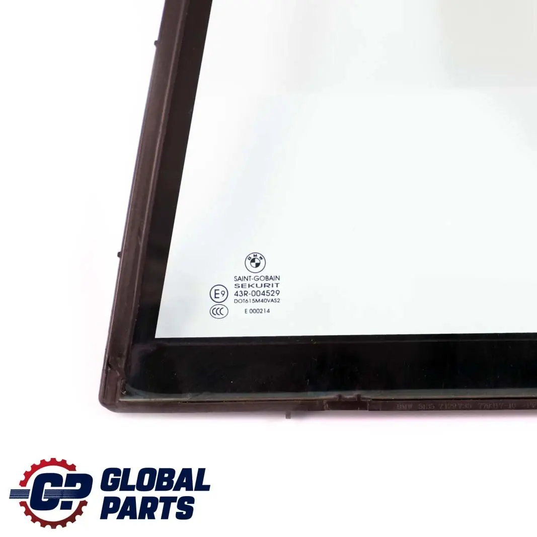 Ventana Lateral Fija Vidrio Verde Puerta Trasera Izquierda AS2 para BMW E70 con número de pieza 7129727 BMW E70 Ventana Lateral Fija Vidrio Verde Puerta Trasera Izquierda AS2 - SKU 7129727 - Número de pieza 7129727