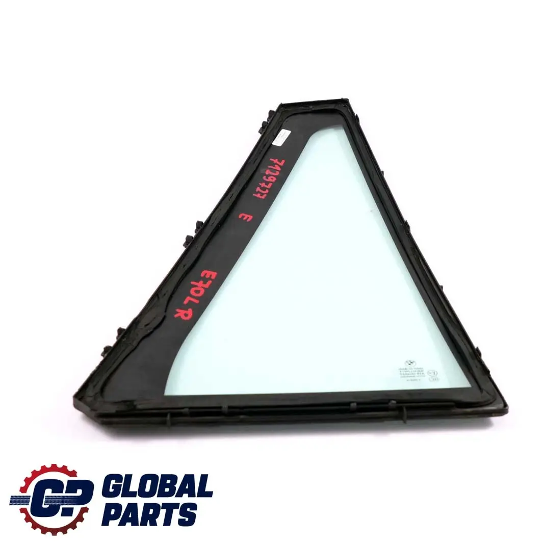 BMW X5 E70 Door Side Fixed Window Glass Green AS2 Rear Left N/S - SKU 7129727 - Part number 7129727
