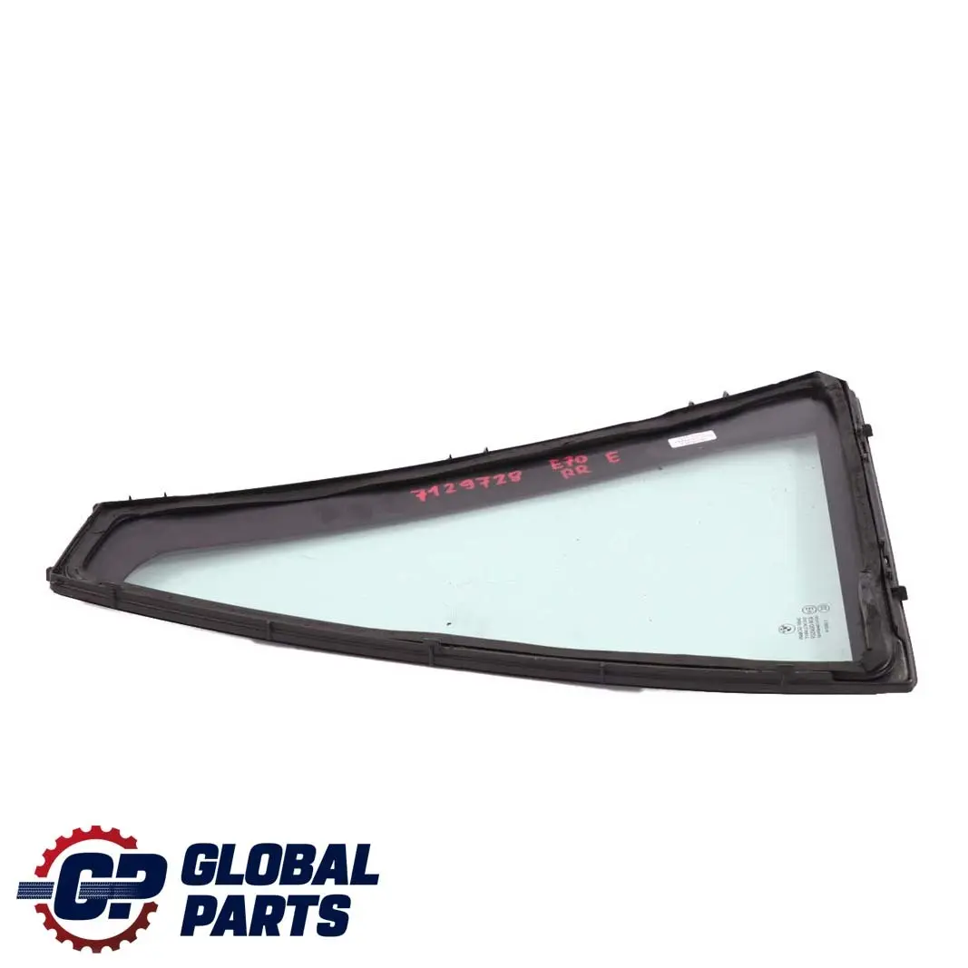 BMW X5 E70 Vetro Fisso Laterale Porta Verde Posteriore Destra As2 - SKU 7129728 - Numero di parte 7129728