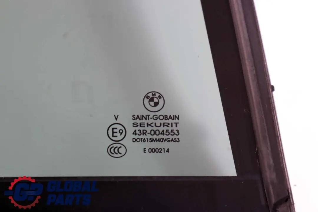 Ventana Lateral Fija Vidrio Puerta Trasera Derecha AS3 para BMW E70 con número de pieza 7129736 BMW E70 Ventana Lateral Fija Vidrio Puerta Trasera Derecha AS3 - SKU 7129736 - Número de pieza 7129736