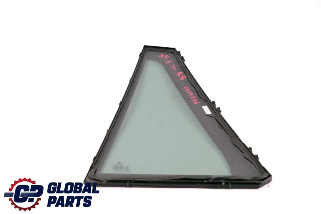 BMW X5 E70 Vetro Fisso Laterale Porta Posteriore Destra As3 - SKU 7129736 - Numero di parte 7129736