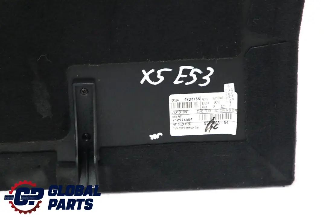 Piso Alfombra Maletero Negro Antracita para BMW E53 1 con número de pieza 7129740 BMW E53 1 Piso Alfombra Maletero Negro Antracita - SKU 7129740-1 - Número de pieza 7129740