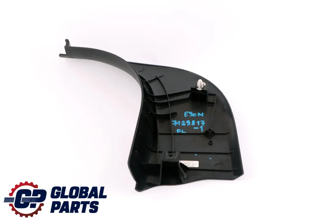 Lateral Trim Panel Leg Room Front Left N/S 7067081 to BMW E90 E91 E92 Black Cover with Part number 7129817 BMW E90 E91 E92 Black Cover Lateral Trim Panel Leg Room Front Left N/S 7067081 - SKU rhd-7129817 - Part number 7129817