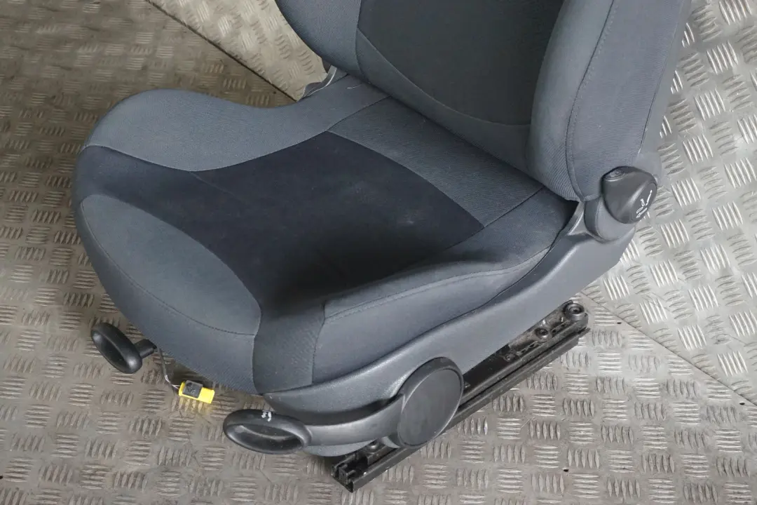 Front Left N/S Cloth Fabric Seat Panther Black to Mini Cooper R52 Cabrio Sport with Part number 7130071 Mini Cooper R52 Cabrio Sport Front Left N/S Cloth Fabric Seat Panther Black - SKU 7130071 - Part number 7130071