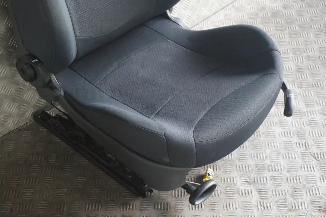 Front Left N/S Cloth Fabric Seat Panther Black to Mini Cooper R52 Cabrio Sport with Part number 7130071 Mini Cooper R52 Cabrio Sport Front Left N/S Cloth Fabric Seat Panther Black - SKU 7130071 - Part number 7130071