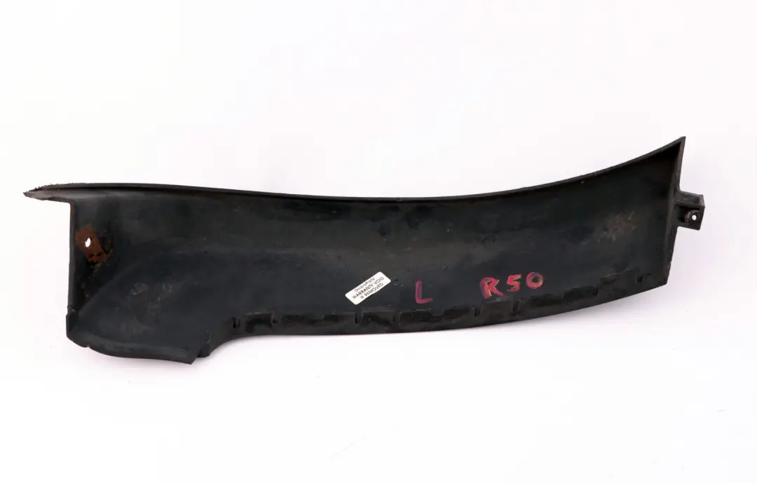 Mini One R50 Parachoques delantero izquierdo Embellecedor paso De rueda - SKU 7130311 - Número de pieza 7130311