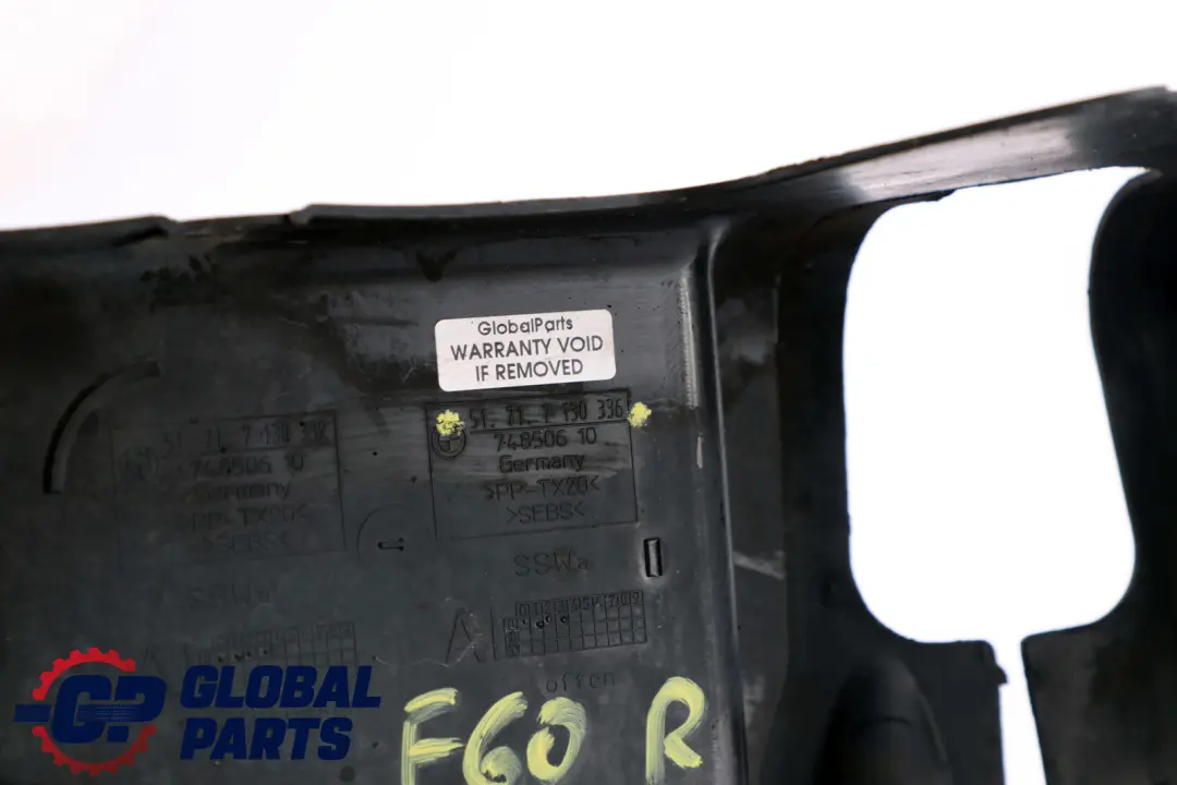 BMW 5 er E60 E60N E61 LCI Abdeckung Lenkgetriebe Rechts 5171 - SKU 7130336 - Teilenummer 7130336
