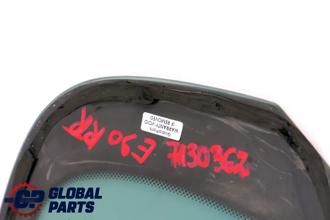 Fixed Window Glass Tinted AS3 Door Right O/S to BMW E90 Rear with Part number 7130362 BMW E90 Rear Fixed Window Glass Tinted AS3 Door Right O/S - SKU 7130362 - Part number 7130362