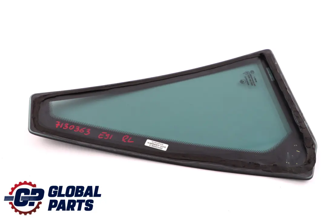 BMW E91 Ventana Puerta Fija Cristal Oscuro Trasero Izquierdo - SKU 7130363 - Número de pieza 7130363
