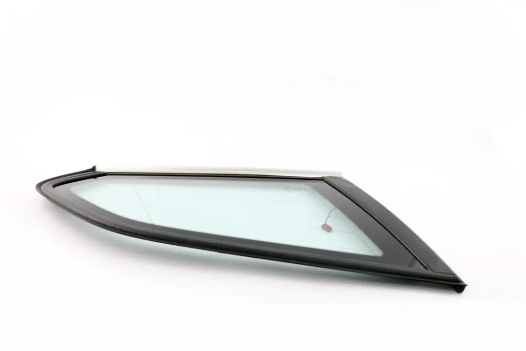 Green Side Window With Gasket Rear Left Glass N/S Chrome to BMW 3 Series E91 with Part number 7130367 BMW 3 Series E91 Green Side Window With Gasket Rear Left Glass N/S Chrome - SKU 7130367-1 - Part number 7130367
