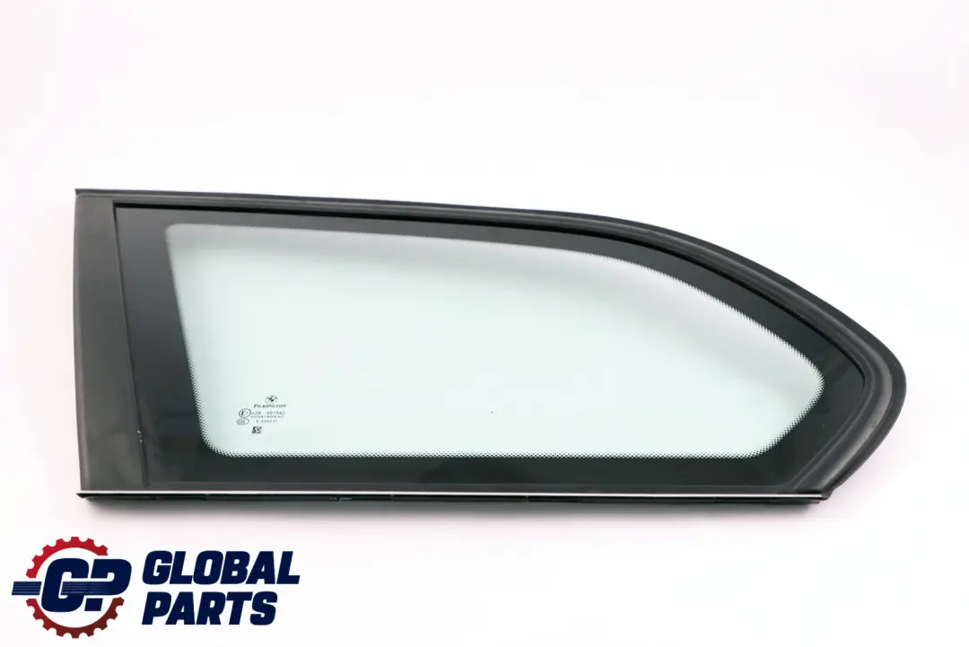 Green Side Window With Gasket Left Rear Glass N/S Chrome to BMW E91 LCI with Part number 7130367 BMW E91 LCI Green Side Window With Gasket Left Rear Glass N/S Chrome - SKU 7130367 - Part number 7130367