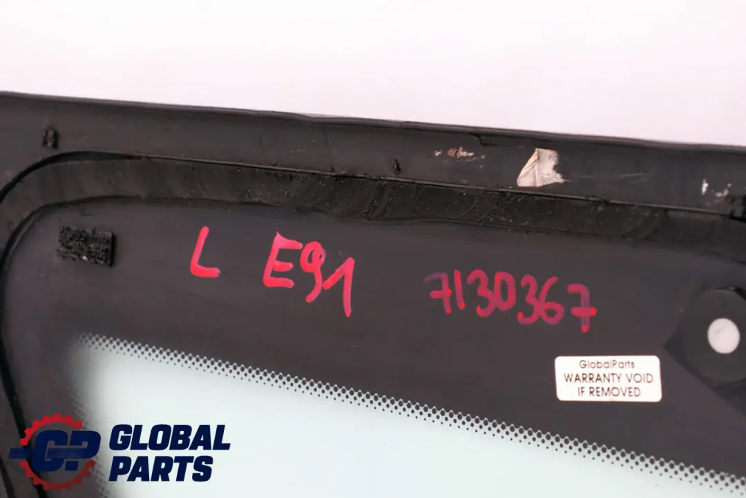 Seitenscheibe grün mit Dichtung links CHROM für BMW 3 er E91 LCI mit Teilenummer 7130367 BMW 3 er E91 LCI Seitenscheibe grün mit Dichtung links CHROM - SKU 7130367 - Teilenummer 7130367