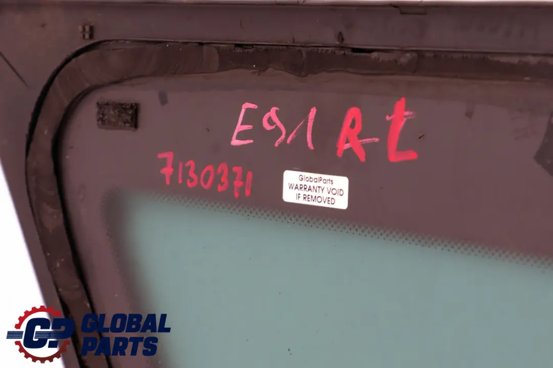 BMW E91 E91N LCI Lado Trasero Izquierdo Cristal Tintado AS3 Cromo - SKU 7130371 - Número de pieza 7130371