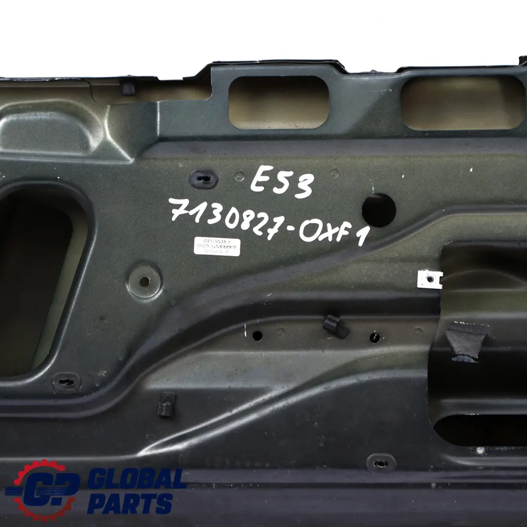 Trunk Lid Bottom Lower Boot Tailgate Oxfordgruen Oxford Green to BMW X5 Series E53 with Part number 7130827 BMW X5 Series E53 Trunk Lid Bottom Lower Boot Tailgate Oxfordgruen Oxford Green - SKU 7130827-OXF1 - Part number 7130827