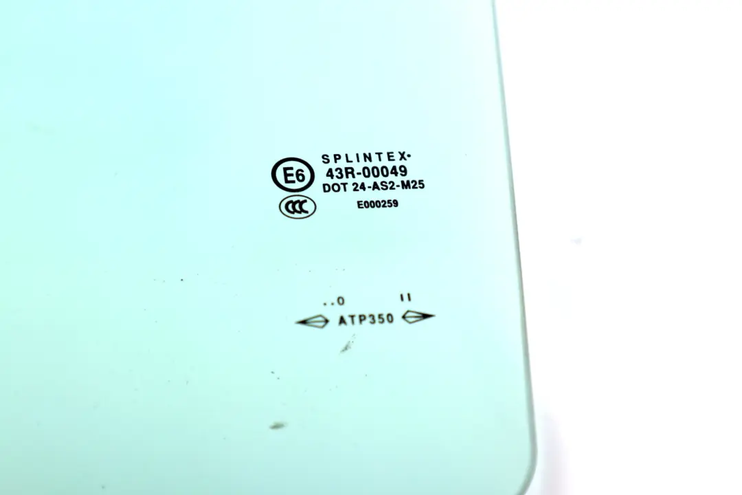 Front Left N/S Side Window Glass AS2 Green to Mini Cooper R50 R52 R53 with Part number 7130909 Mini Cooper R50 R52 R53 Front Left N/S Side Window Glass AS2 Green - SKU 7130909 - Part number 7130909