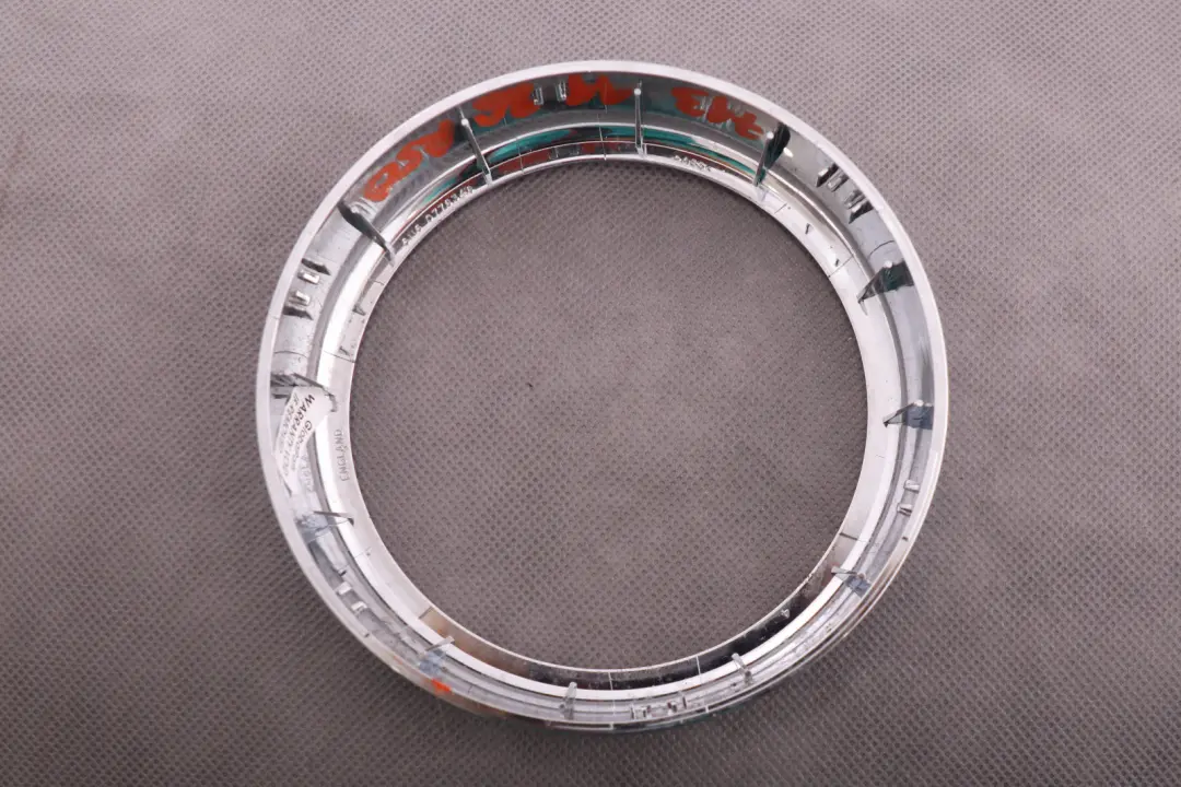 Center Console Chrome Boot Trim Ring to Mini Cooper R50 R52 R53 with Part number 7131186 Mini Cooper R50 R52 R53 Center Console Chrome Boot Trim Ring - SKU 7131186 - Part number 7131186