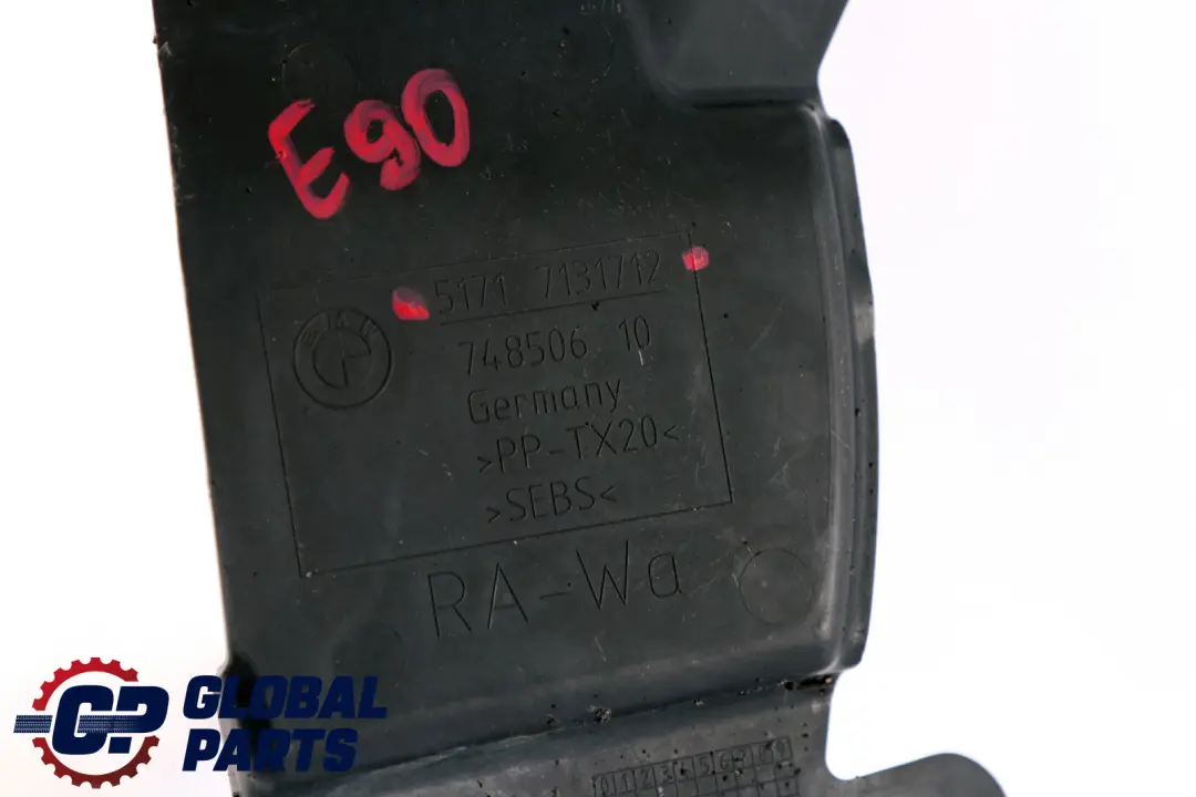 BMW E87 E90 E91 Osłona Silnika Prawy Przód Diesel - SKU 7131712 - Numer Części 51717131712