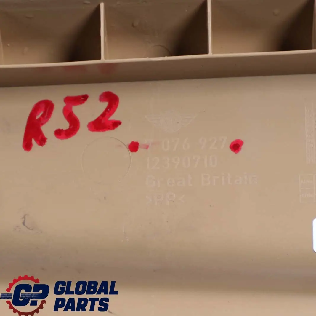Front Left N/S Lateral Trim Panel Cover Bottom Beige to BMW Mini R52 Cabrio with Part number 7132097 BMW Mini R52 Cabrio Front Left N/S Lateral Trim Panel Cover Bottom Beige - SKU 7132097 - Part number 7132097