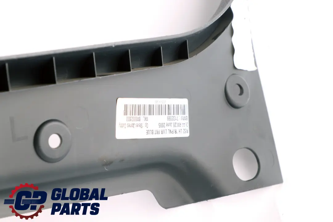 Front Left N/S Lateral Trim Panel Cover Bottom Dark Blue to BMW Mini R52 Cabrio with Part number 7132099 BMW Mini R52 Cabrio Front Left N/S Lateral Trim Panel Cover Bottom Dark Blue - SKU 7132099 - Part number 7132099