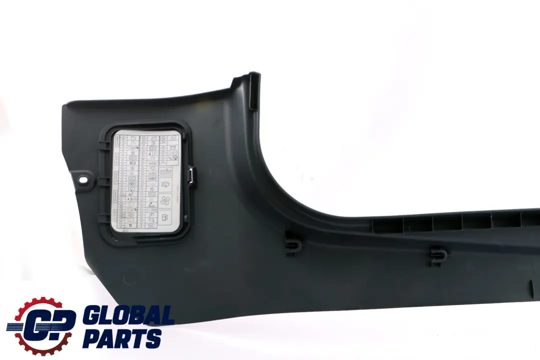 Front Left N/S Lateral Trim Panel Cover Bottom Dark Blue to BMW Mini R52 Cabrio with Part number 7132099 BMW Mini R52 Cabrio Front Left N/S Lateral Trim Panel Cover Bottom Dark Blue - SKU 7132099 - Part number 7132099