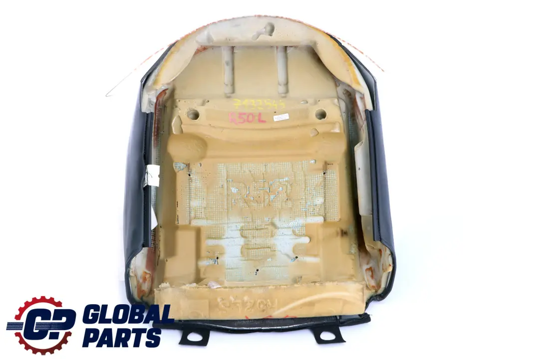 Sitz Rücken Lehne Abdeckung Vorne Links Schwarz Leder für Mini Cooper R50 R52 R53 mit Teilenummer 7132545 Mini Cooper R50 R52 R53 Sitz Rücken Lehne Abdeckung Vorne Links Schwarz Leder - SKU 7132545-1 - Teilenummer 7132545