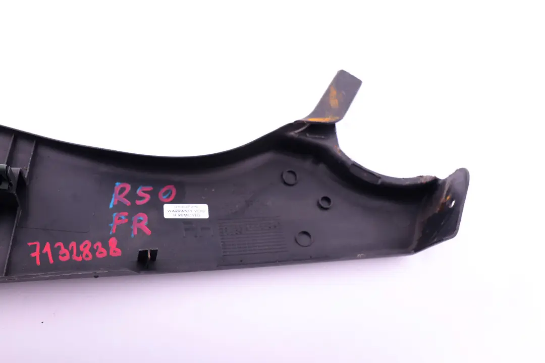 Mini Cooper R50 R52 R53 Recubrimiento Asiento Exterior Derecho Negro 1486274 - SKU 7132838 - Número de pieza 7132838