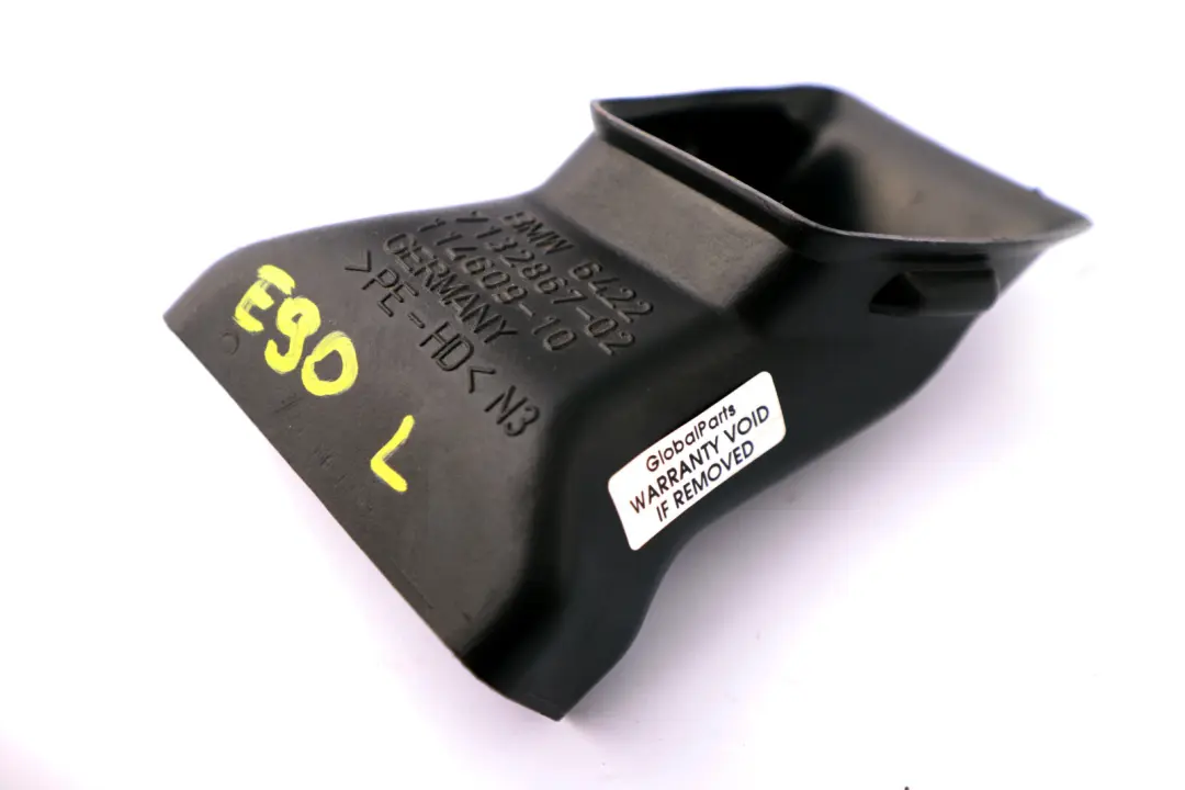 Left Floor Heater Air Duct N/S to BMW 3 Series E90 E91 E92 E93 with Part number 7132867 BMW 3 Series E90 E91 E92 E93 Left Floor Heater Air Duct N/S - SKU 7132867 - Part number 7132867