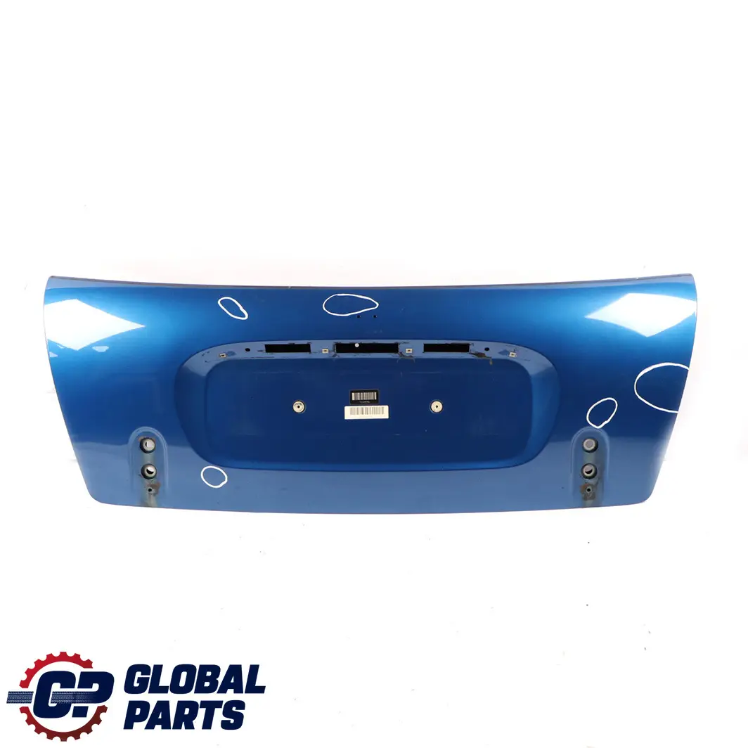 Trunk Lid Tailgate Boot Lid Hyper Blue - A28 to BMW Mini Cabrio Convertible R52 with Part number 7132880 BMW Mini Cabrio Convertible R52 Trunk Lid Tailgate Boot Lid Hyper Blue - A28 - SKU 7132880-HYB - Part number 7132880