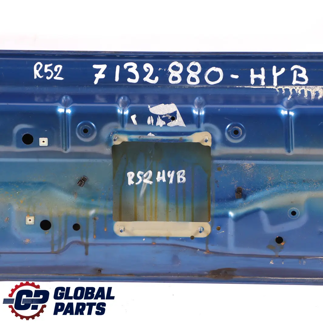 Trunk Lid Tailgate Boot Lid Hyper Blue - A28 to BMW Mini Cabrio Convertible R52 with Part number 7132880 BMW Mini Cabrio Convertible R52 Trunk Lid Tailgate Boot Lid Hyper Blue - A28 - SKU 7132880-HYB - Part number 7132880