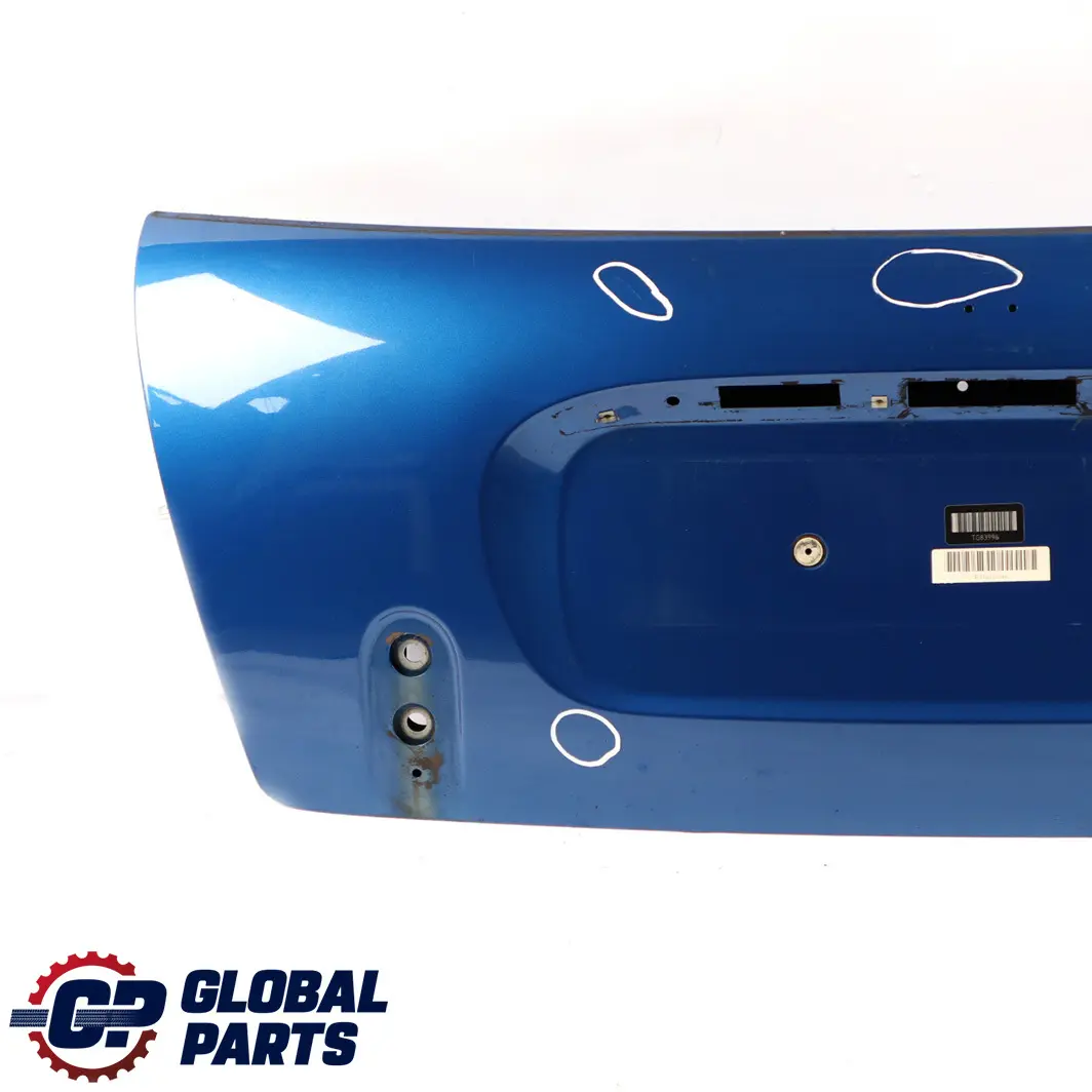 Trunk Lid Tailgate Boot Lid Hyper Blue - A28 to BMW Mini Cabrio Convertible R52 with Part number 7132880 BMW Mini Cabrio Convertible R52 Trunk Lid Tailgate Boot Lid Hyper Blue - A28 - SKU 7132880-HYB - Part number 7132880