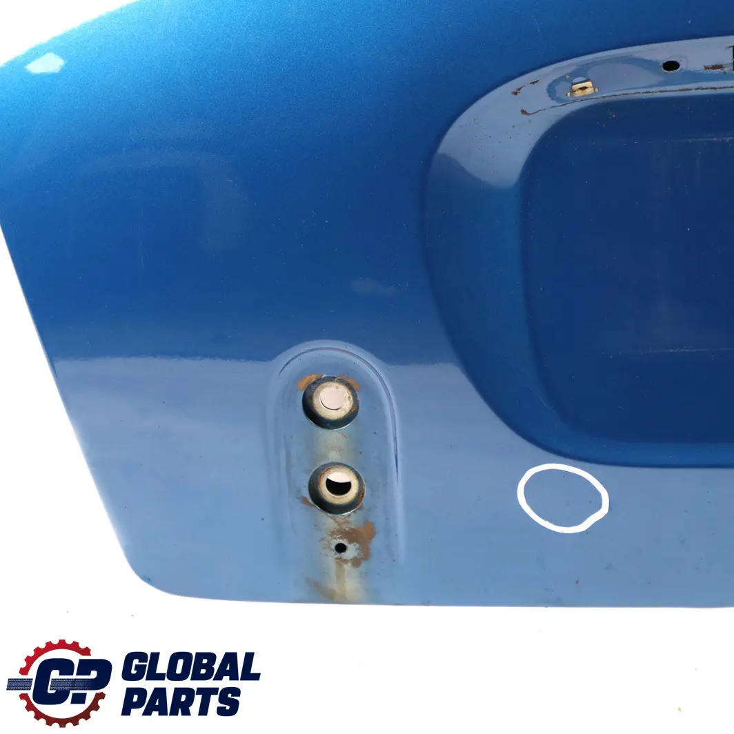 Trunk Lid Tailgate Boot Lid Hyper Blue - A28 to BMW Mini Cabrio Convertible R52 with Part number 7132880 BMW Mini Cabrio Convertible R52 Trunk Lid Tailgate Boot Lid Hyper Blue - A28 - SKU 7132880-HYB - Part number 7132880