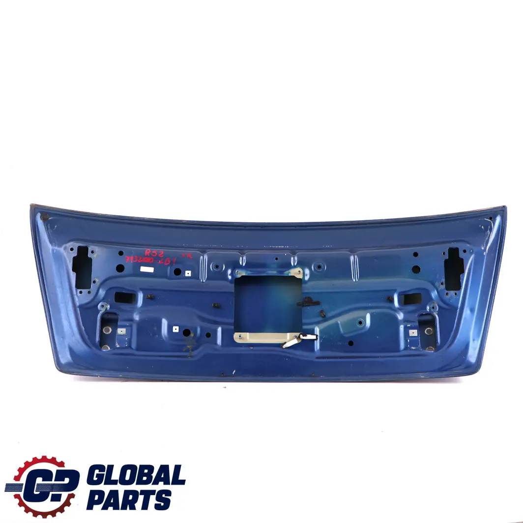 Trunk Lid Tailgate Boot Lid Lightning Blue to Mini Cooper R52 Cabrio Convertible with Part number 7132880 Mini Cooper R52 Cabrio Convertible Trunk Lid Tailgate Boot Lid Lightning Blue - SKU 7132880-LB1 - Part number 7132880