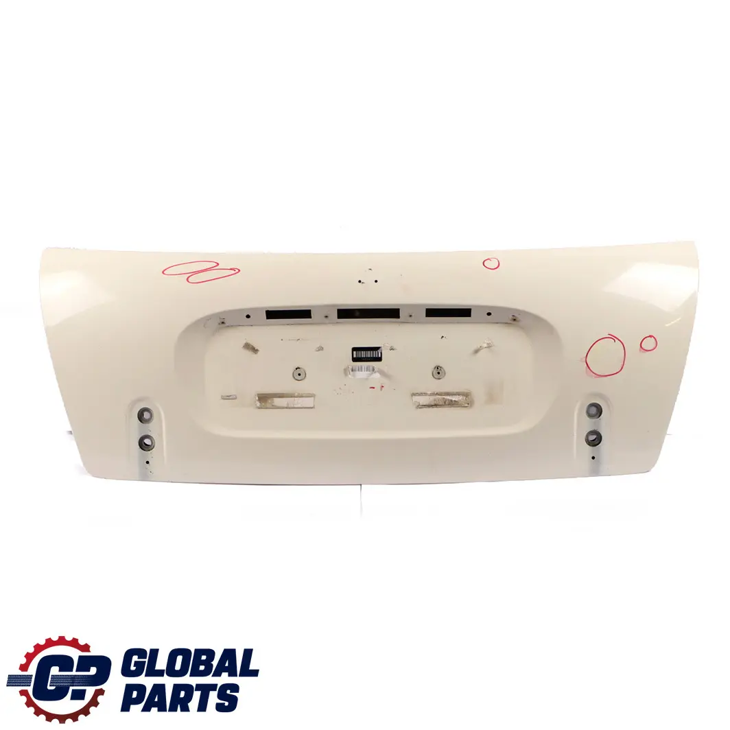 Trunk Lid Tailgate Boot Lid Pepper White to BMW Mini Cabrio Convertible R52 2 with Part number 7132880 BMW Mini Cabrio Convertible R52 2 Trunk Lid Tailgate Boot Lid Pepper White - SKU 7132880-PW2 - Part number 7132880