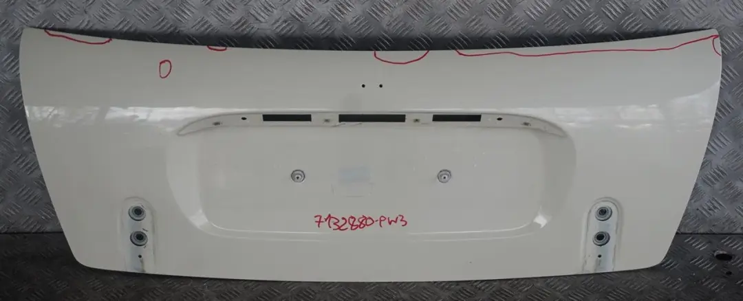 Trunk Lid Tailgate Boot Lid Pepper White 850 to BMW Mini Cabrio Convertible R52 3 with Part number 7132880 BMW Mini Cabrio Convertible R52 3 Trunk Lid Tailgate Boot Lid Pepper White 850 - SKU 7132880-PW3 - Part number 7132880