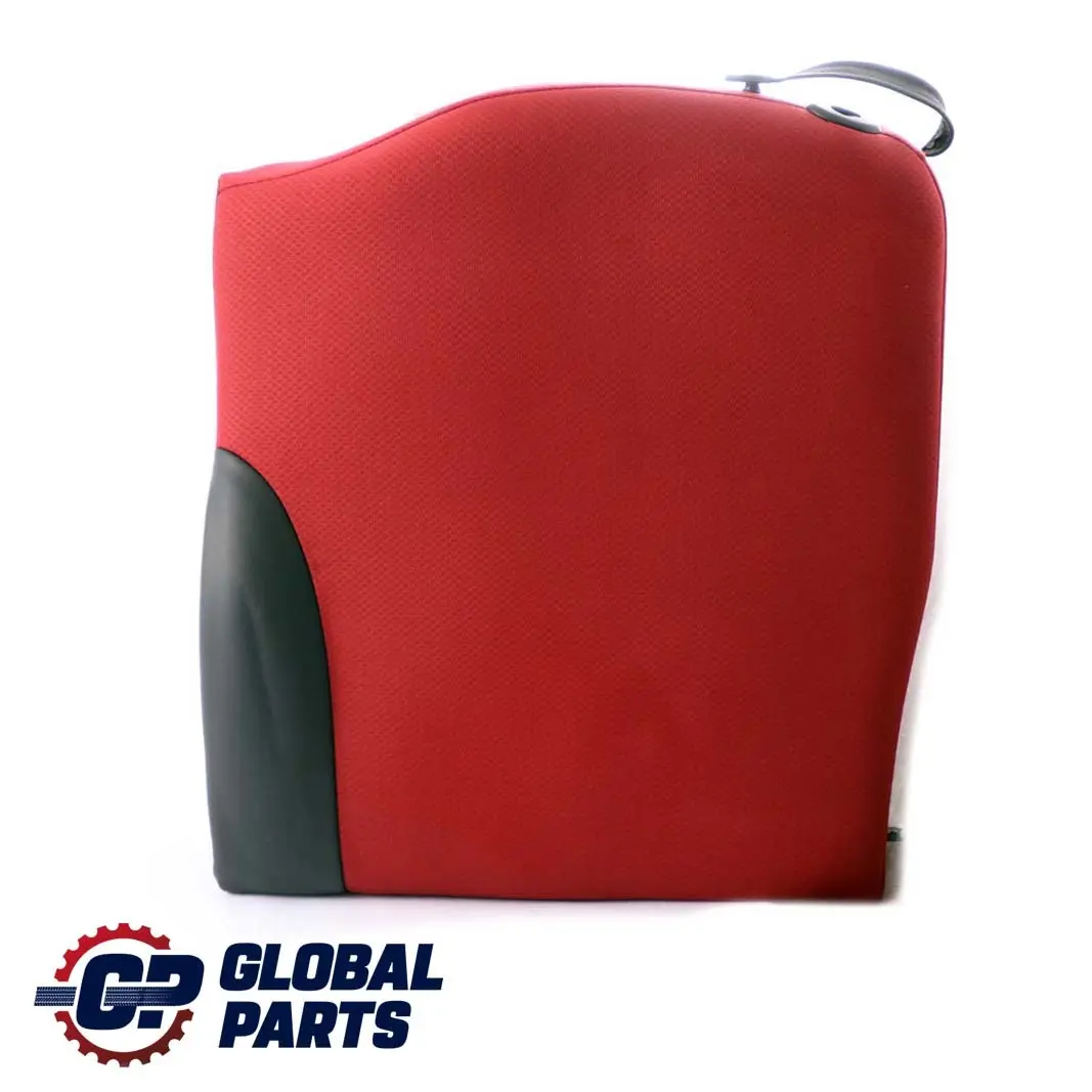 Mini Cabrio R52 Seat Backrest Rear Left N/S Interior Cloth Leather Tartan Red