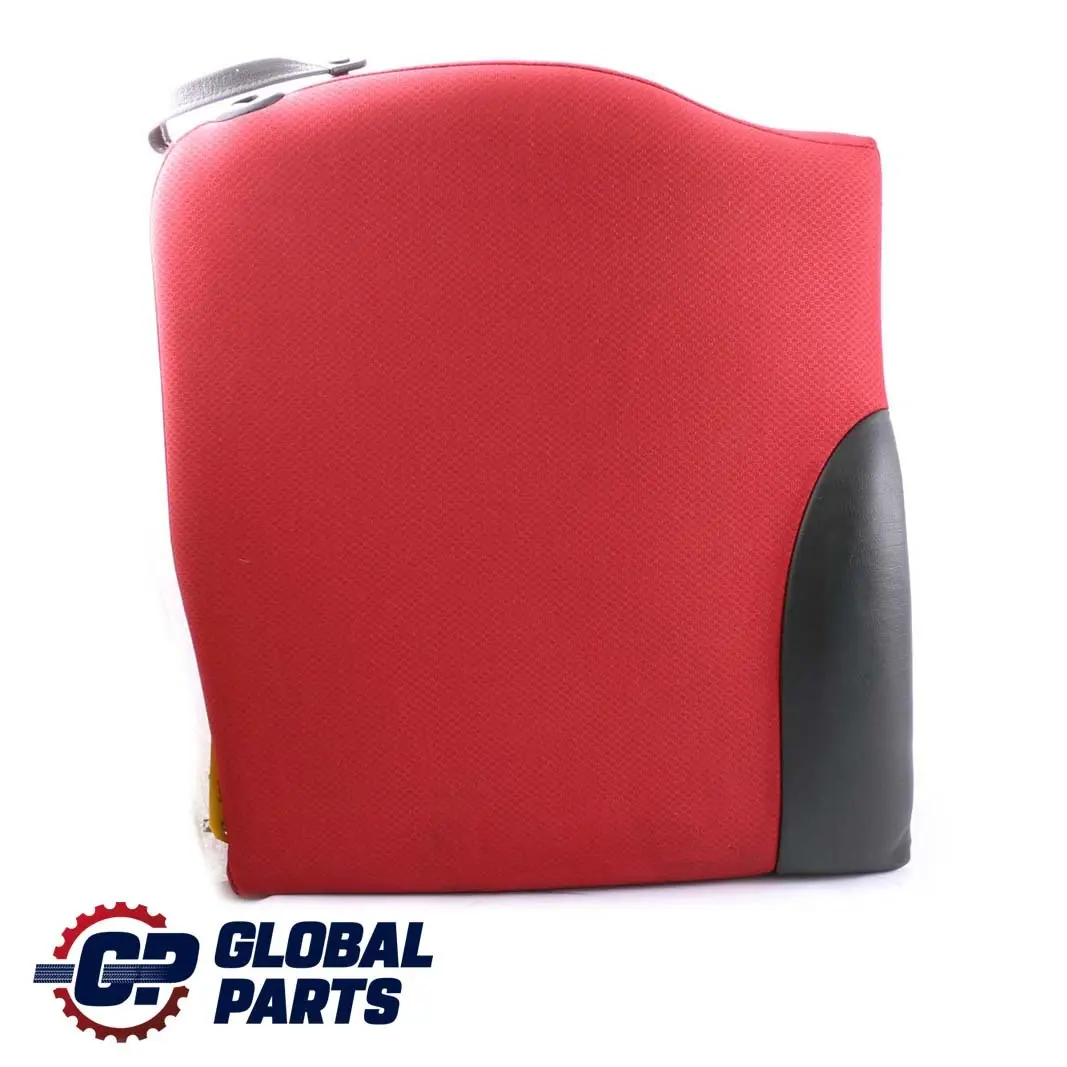 Mini Cabrio R52 Seat Backrest Rear Right O/S Interior Cloth Leather Tartan Red