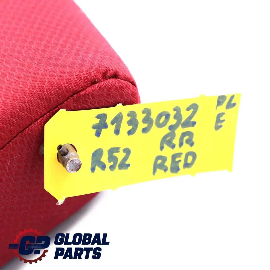 Mini Cabrio R52 Hinten Sitz Rechts Bezug Lehne Stoff Leder Tartan Rot - SKU 7133032 - Teilenummer 7133032