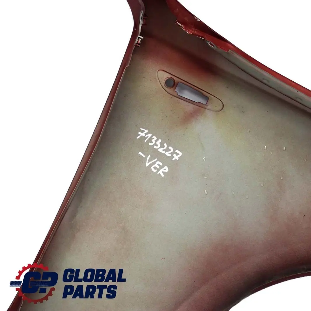 Panel Lateral Guardabarros Delantero Izquierdo Vermilionrot Rojo A82 para BMW E81 E87 con número de pieza 7133227 BMW E81 E87 Panel Lateral Guardabarros Delantero Izquierdo Vermilionrot Rojo A82 - SKU 7133227-VER - Número de pieza 7133227