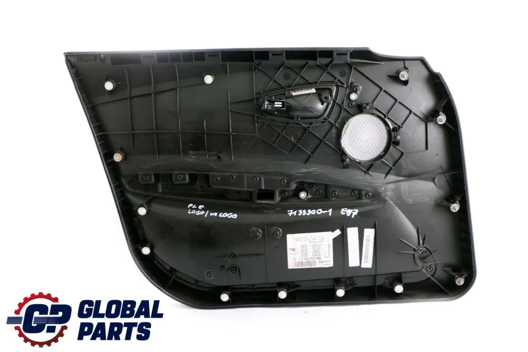 Front Right O/S Interior Door Card Panel Trim Black Foliente to BMW 1 Series E87 1 with Part number 7133300 BMW 1 Series E87 1 Front Right O/S Interior Door Card Panel Trim Black Foliente - SKU 7133300-1 - Part number 7133300