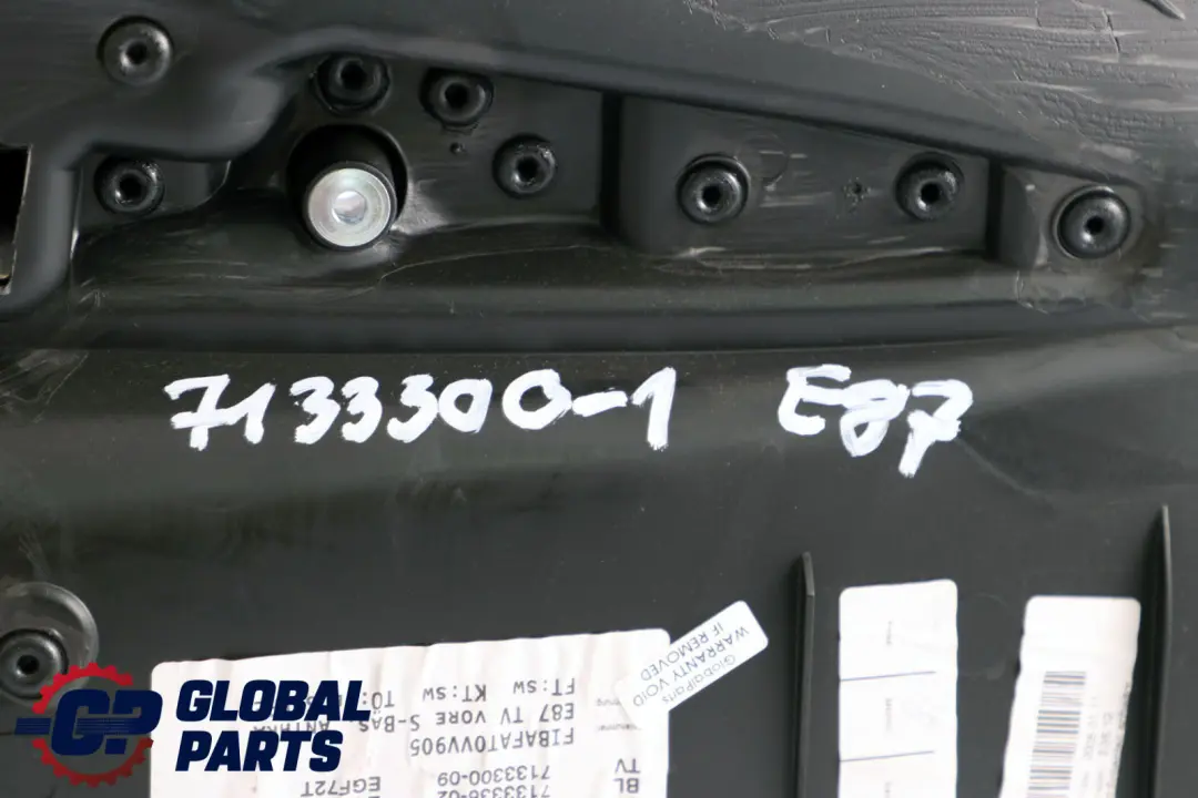 Front Right O/S Interior Door Card Panel Trim Black Foliente to BMW 1 Series E87 1 with Part number 7133300 BMW 1 Series E87 1 Front Right O/S Interior Door Card Panel Trim Black Foliente - SKU 7133300-1 - Part number 7133300