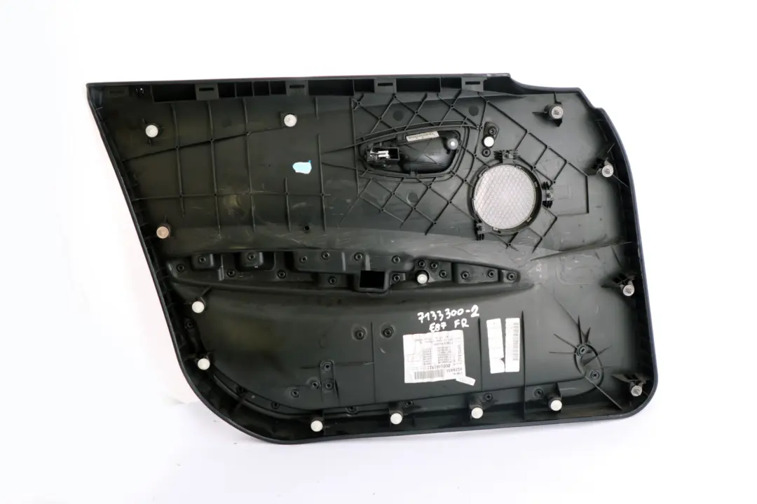 BMW 1 Series E87 2 Front Right O/S Interior Door Card Panel Black Folienteil - SKU 7133300-2 - Part number 7133300