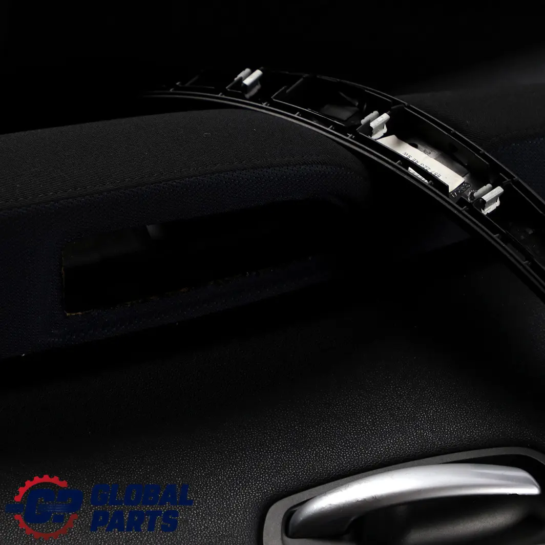 BMW 1 Series E87 5 Front Right O/S Door Card Panel Black Folienteil Monaco Blue - SKU 7133300-5 - Part number 7133300