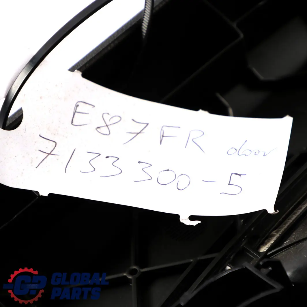 BMW 1 Series E87 5 Front Right O/S Door Card Panel Black Folienteil Monaco Blue - SKU 7133300-5 - Part number 7133300