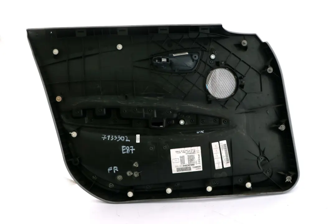 BMW 1 Reihe E87 LCI Türverkleidung vorn rechts Alaskagrau Grau - SKU 7133302-2 - Teilenummer 7133302