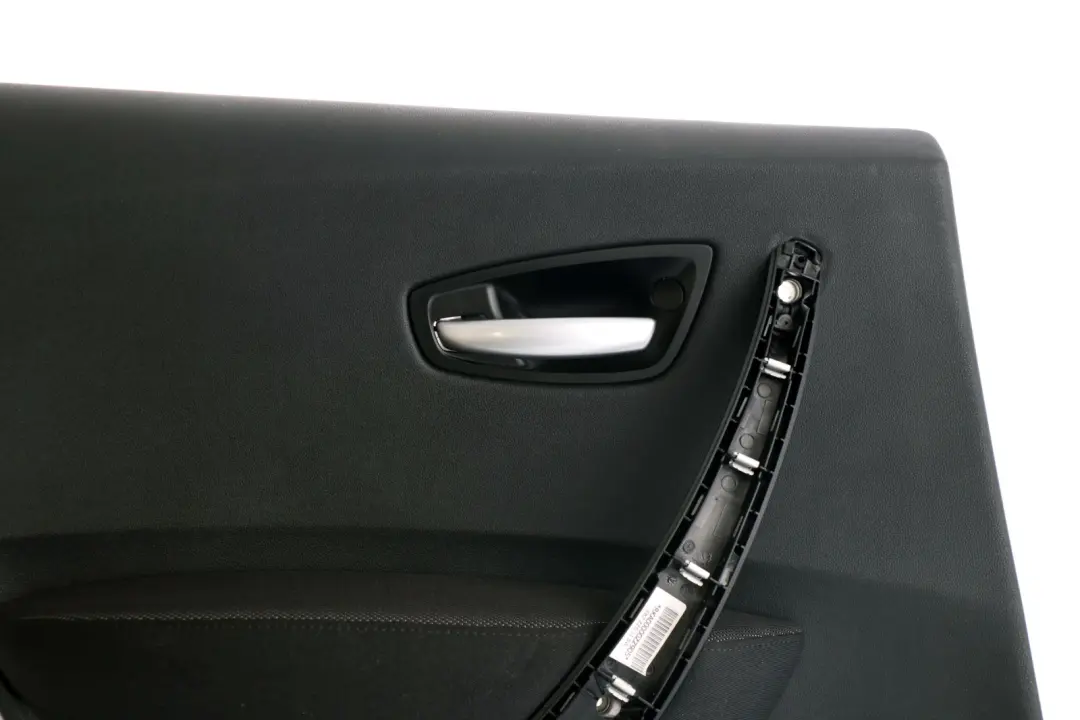 Left N/S Door Card Trim Panel Black Anthracite Network to BMW 1 Series E87 Rear with Part number 7133351 BMW 1 Series E87 Rear Left N/S Door Card Trim Panel Black Anthracite Network - SKU 7133351-1 - Part number 7133351